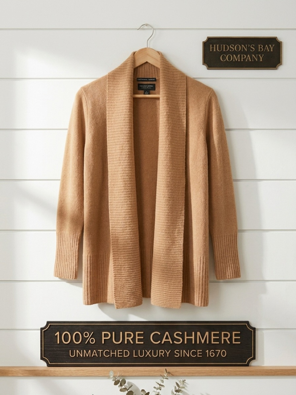 Hudson’s Bay Company • Cashmere Cardigan • Size Small